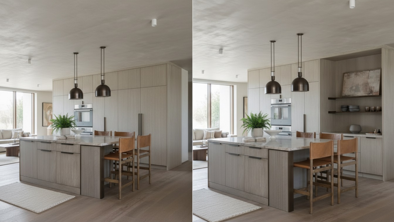 Modern Kitchen Wood Cabinetry